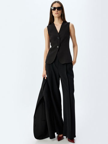Slim-Fit Waistcoat-BLACK
