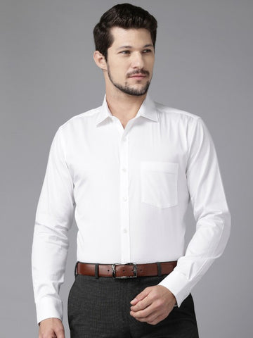 Slim Fit Pure Cotton Formal Shirt – White