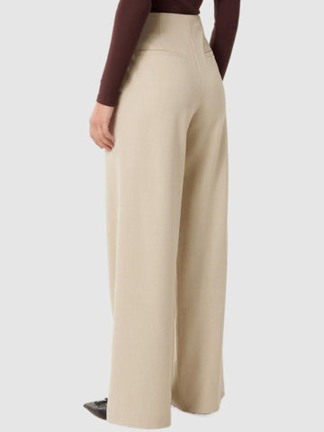 Sahara Beige High-Rise Tailored Trouser