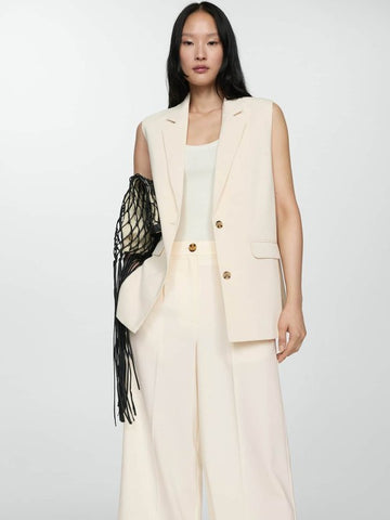 Lapel Collar Longline Waistcoat