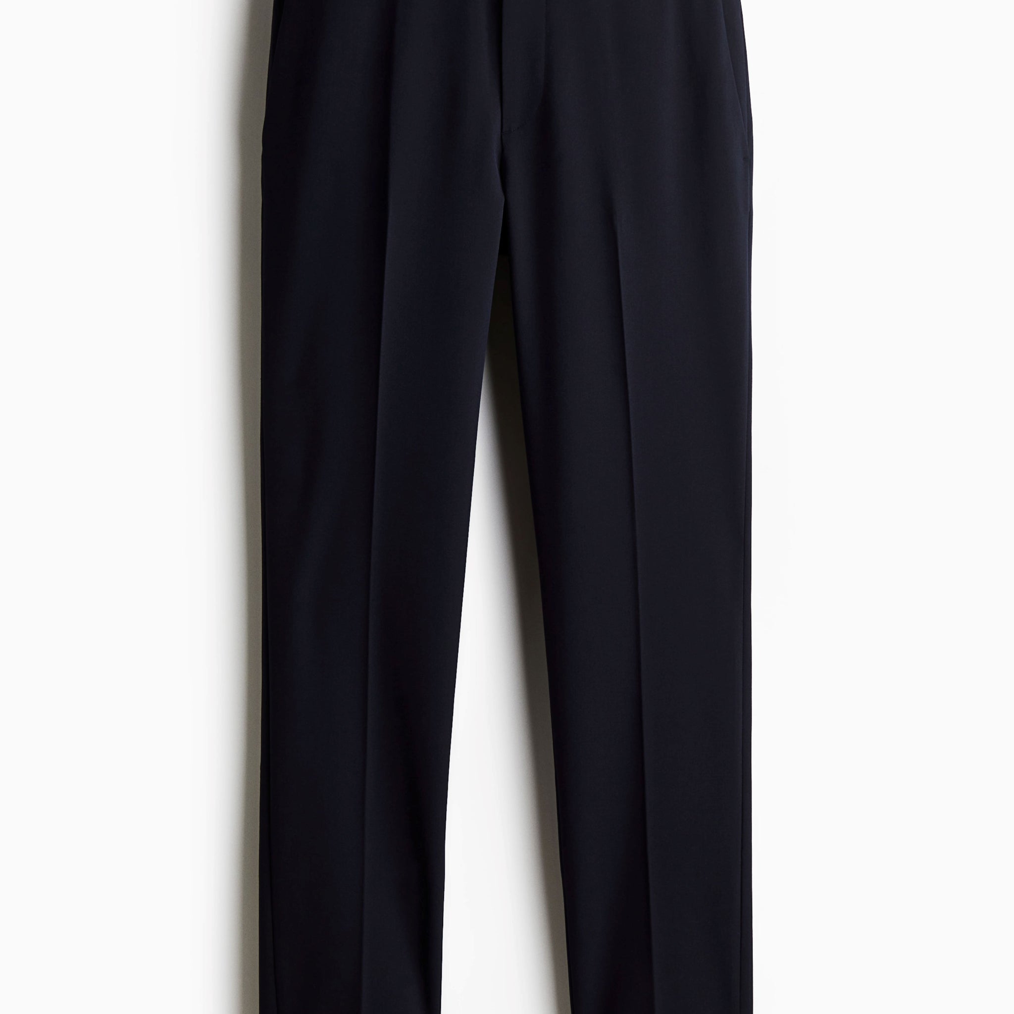 Slim Fit Tailored Trousers – Black