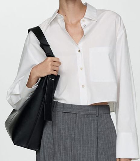 Chest Pocket Cotton Crop Shirt